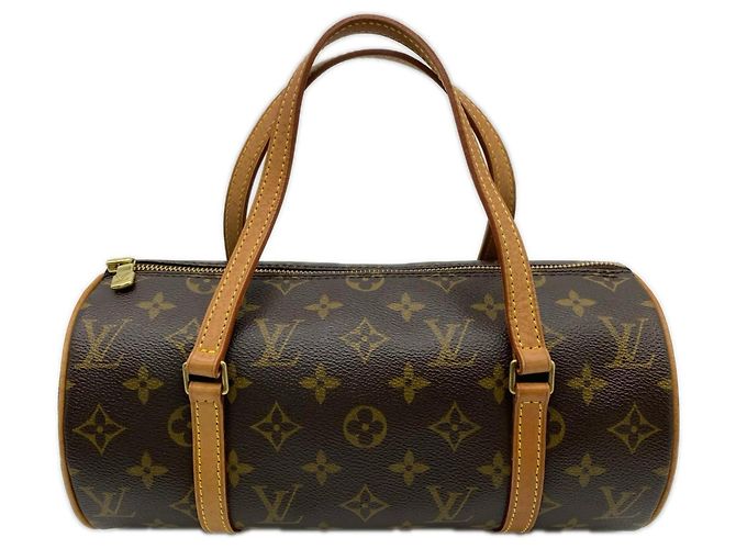 Louis Vuitton Monogram Papillon 26 Handtasche Braun Beige