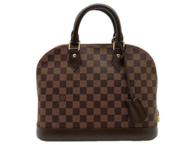 Bolsa Louis Vuitton Damier Alma Marrom Bege