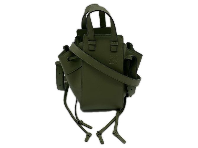Borsa Loewe Hammock Mini Drawstring Verde