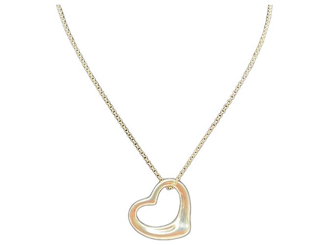 Autre Marque Tiffany & Co. Elsa Peretti Open Heart Halskette Silber