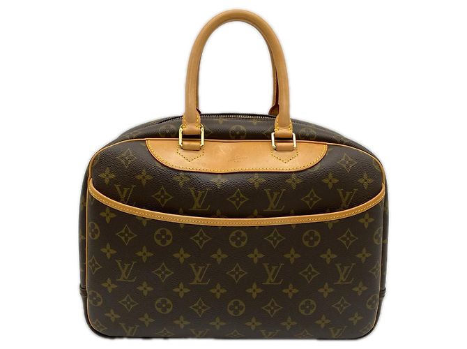 Bolsa Louis Vuitton Monogram Deauville Marrom Bege