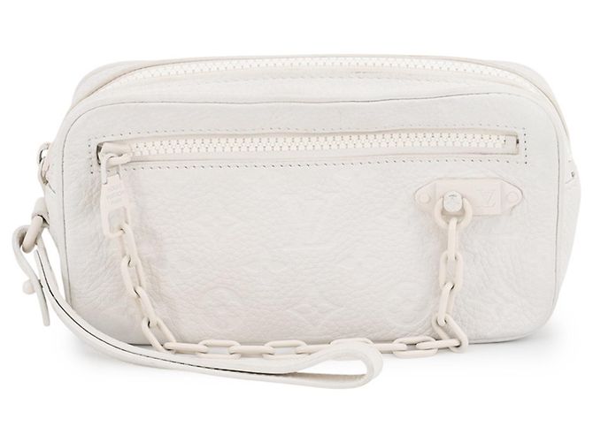 Louis Vuitton Monogram Empreinte Pochette Volga Branco