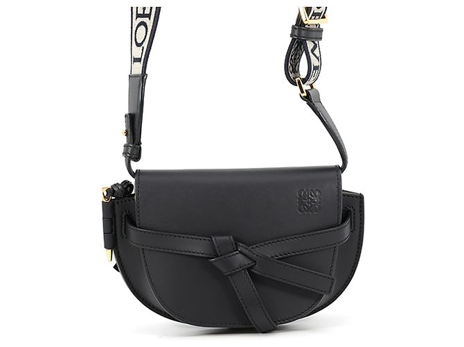 Gate Borsa a tracolla Loewe in pelle nera Nero