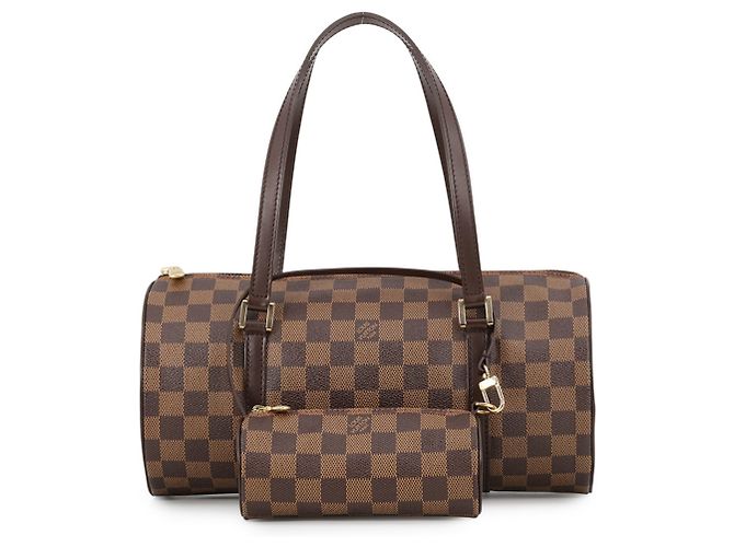 Borsa Louis Vuitton Damier Ebene Papillon 30 Rosso