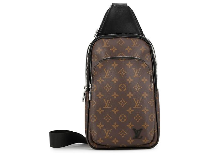 Sac bandoulière Louis Vuitton Monogram Macassar Avenue Noir Monogramme