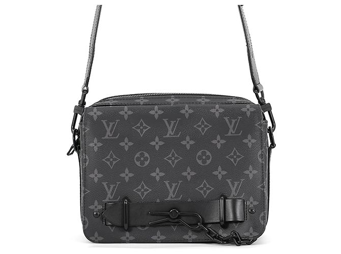 Bolsa de Ombro Steamer Monogram Eclipse Louis Vuitton Preto