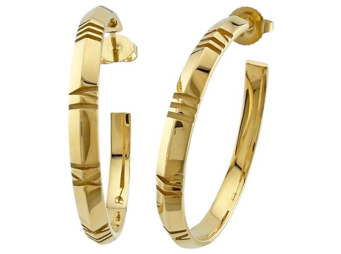 Autre Marque Orecchini a cerchio Tiffany & Co. Atlas X D'oro