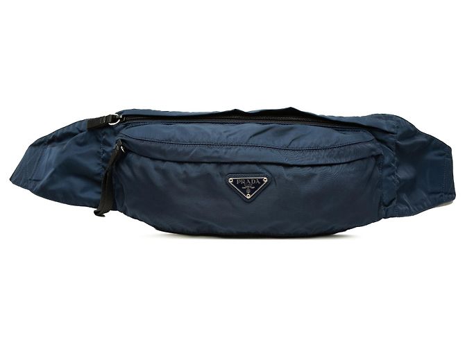 Prada Blue Tessuto Belt Bag Dark blue