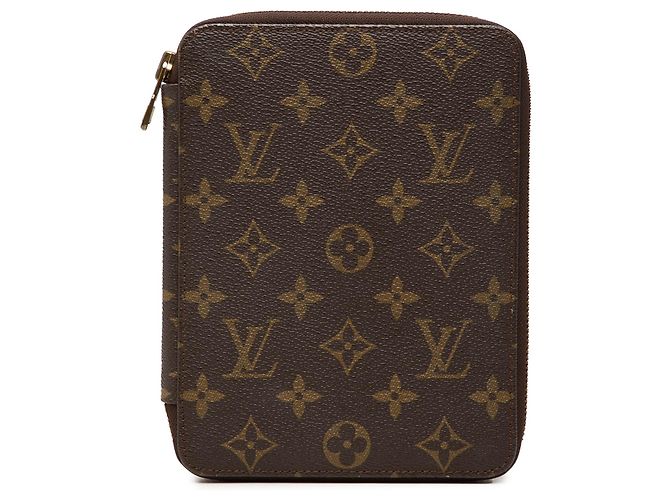 Louis Vuitton Brown Monogram Zippy Agenda Cover