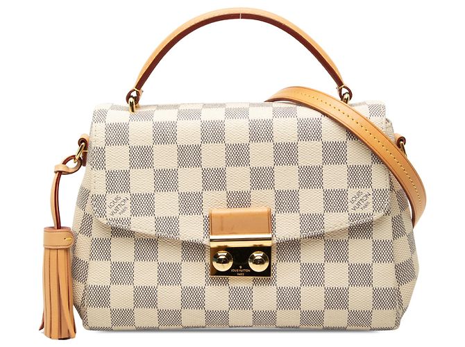 Louis Vuitton White Damier Azur Croisette Blanco