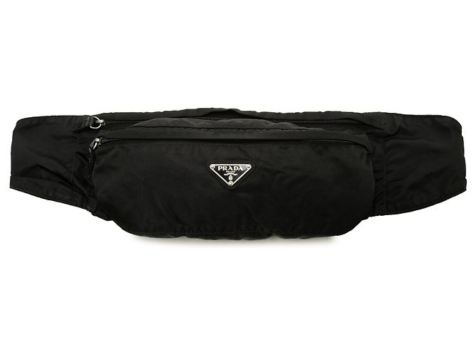Prada Black Tessuto Belt Bag