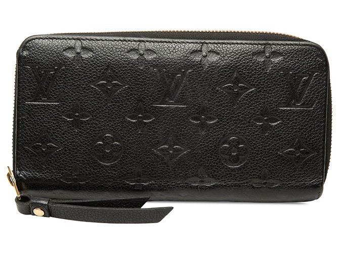 Cartera larga Zippy Louis Vuitton Monogram Empreinte negra Negro