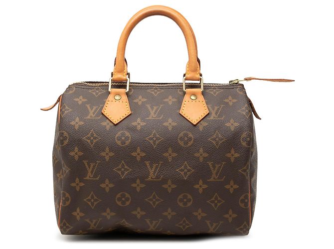 Louis Vuitton Brown Monogram Speedy 25 Marrom