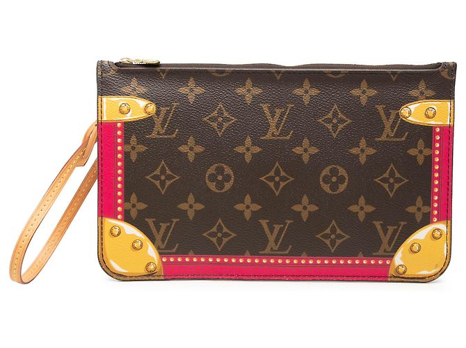 Louis Vuitton Brown Monogram Summer Trunks Neverfull MM Täschchen Braun