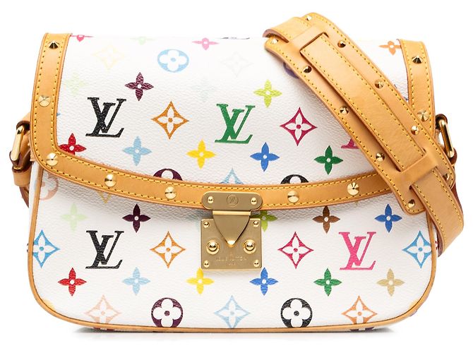 Louis Vuitton White Monogram Multicolore Sologne
