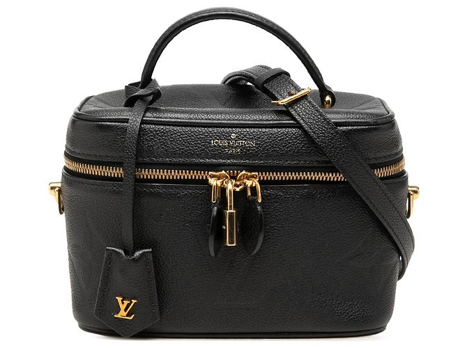 Louis Vuitton Black Monogram Giant Empreinte Vanity PM Noir