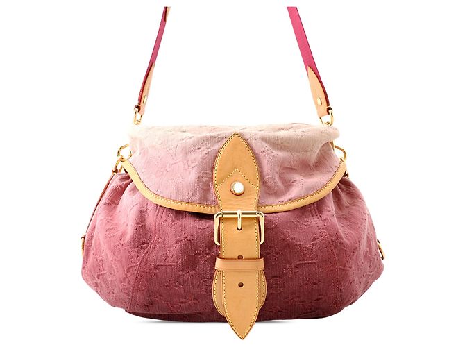 Louis Vuitton Pink Monogram Denim Sunshine Rosa