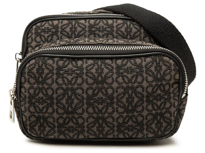 Sac Camera Mini Anagram Jacquard LOEWE Marron