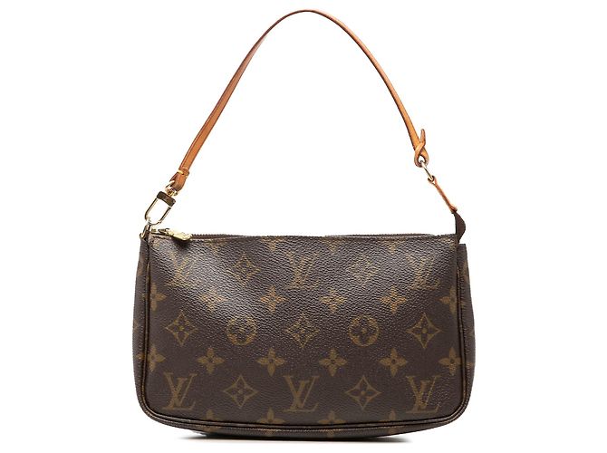 Louis Vuitton Brown Monogram Pochette Accessoires Marrom