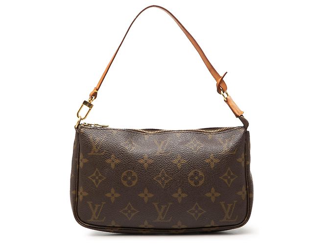 Louis Vuitton Brown Monogram Pochette Accessoires Marrone