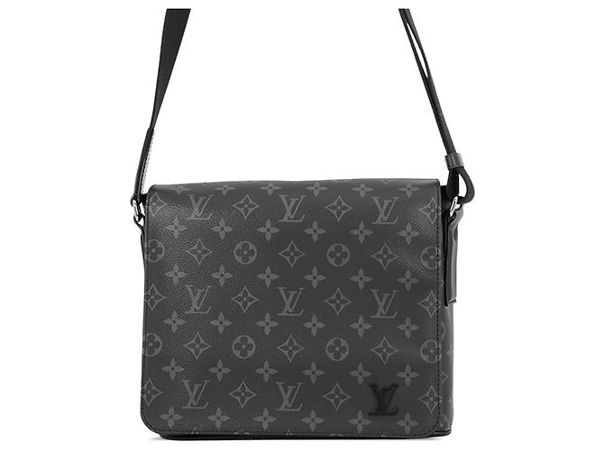 Louis Vuitton Black Monogram Eclipse District PM Negro