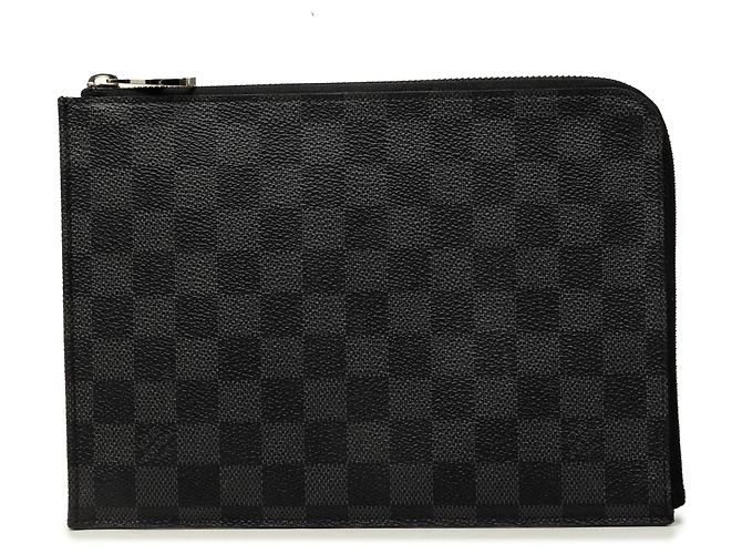 Louis Vuitton Black Damier Graphite Pochette Jour PM Nero