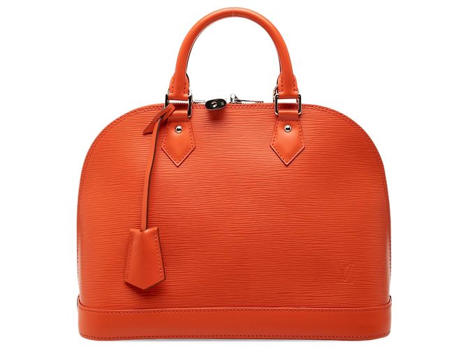 Louis Vuitton Orange Epi Alma PM Laranja