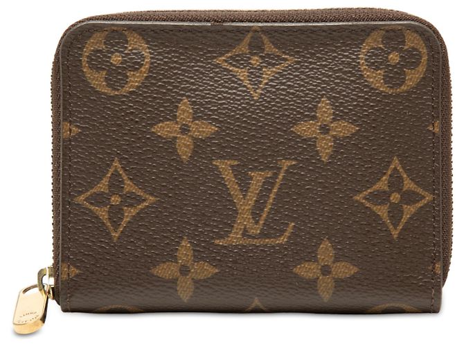 Monedero Zippy Monogram Marrón Louis Vuitton Castaño