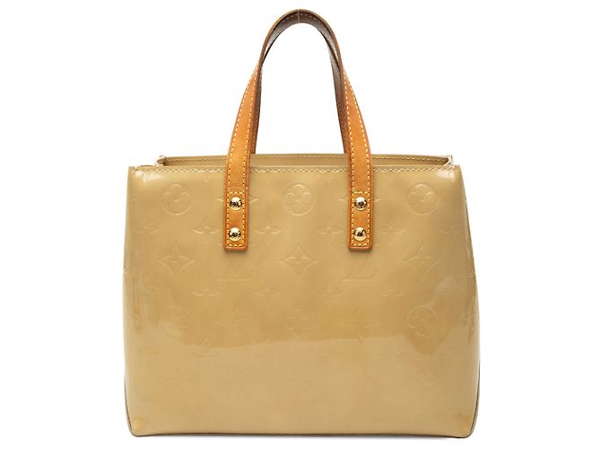 Louis Vuitton Beige Monogram Vernis Reade PM
