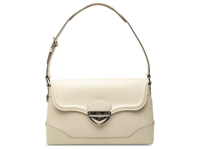 Louis Vuitton White Epi Bagatelle PM Blanco