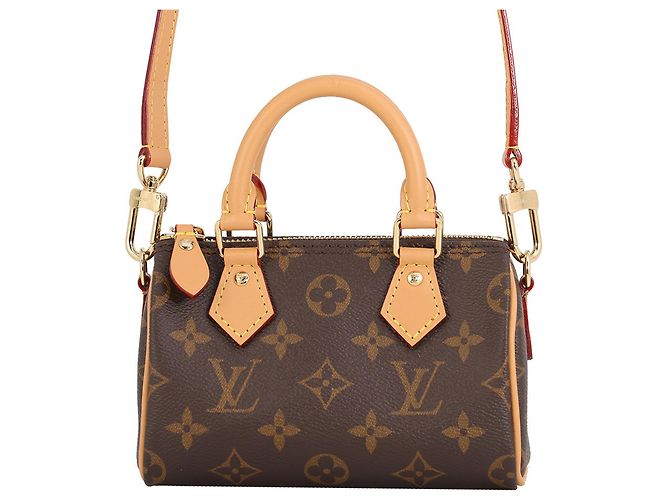 Louis Vuitton Brown Monogram Nano Speedy Marrom