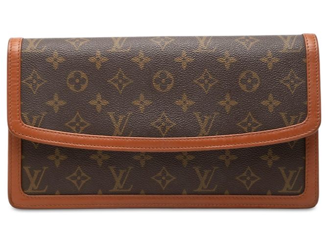 Louis Vuitton Brown Monogram Pochette Dame GM Marrone