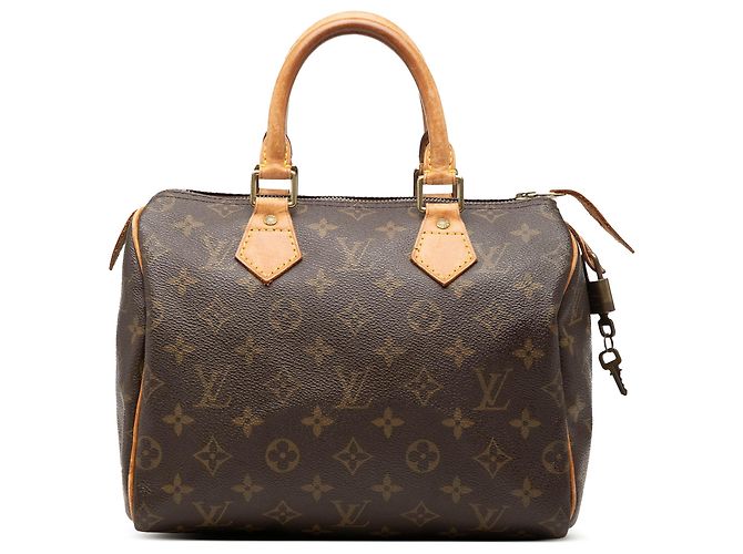 Louis Vuitton Brown Monogram Speedy 25 Marrom