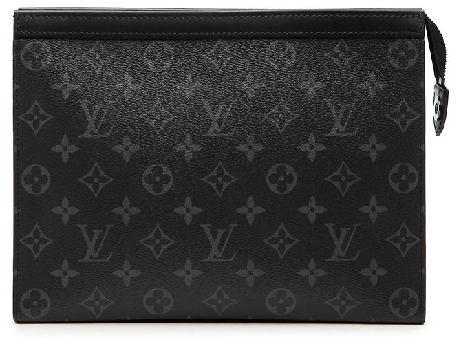 Louis Vuitton Black Monogram Eclipse Pochette Voyage MM Nero