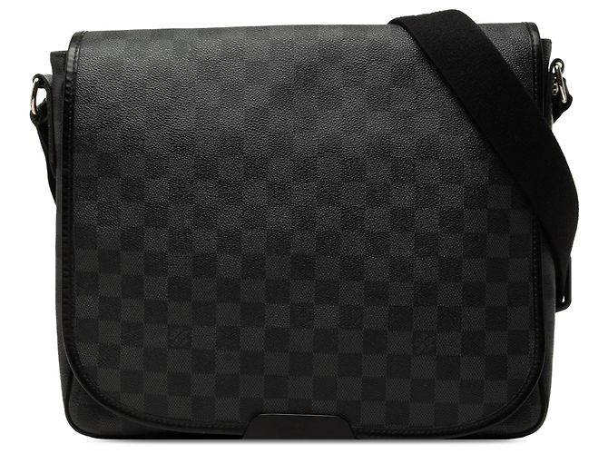 Louis Vuitton Black Damier Graphite Daniel MM Noir
