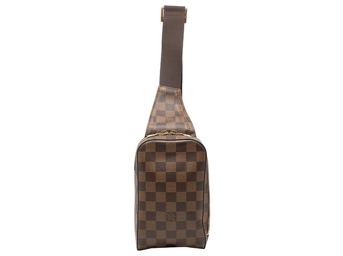 Louis Vuitton Brown Damier Ebene Geronimos Marrom