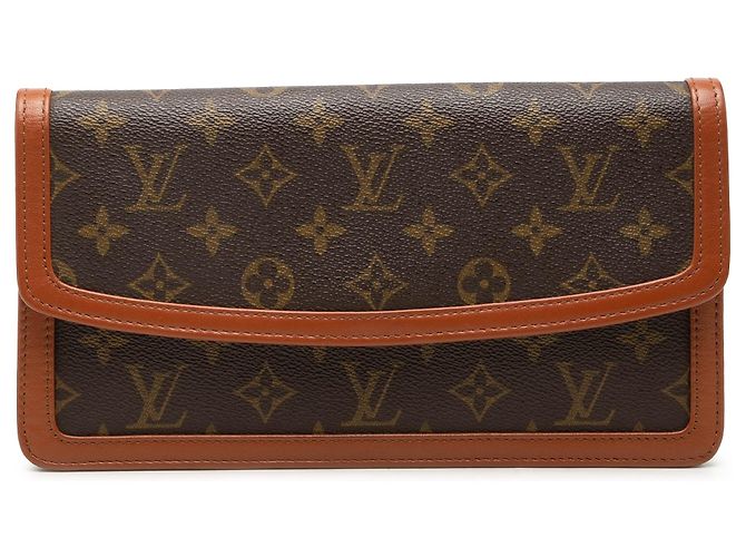 Louis Vuitton Brown Monogram Pochette Dame PM Marrone