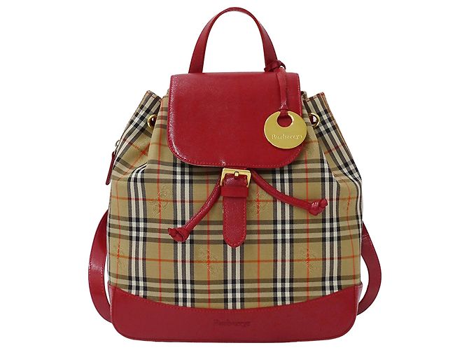 Burberry Mini Rucksack Rot Beige