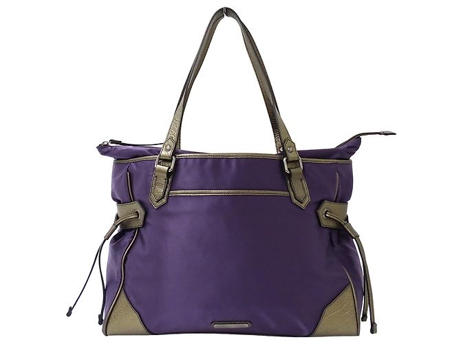 Bolsa de mão Burberry em nylon Roxo Bronze