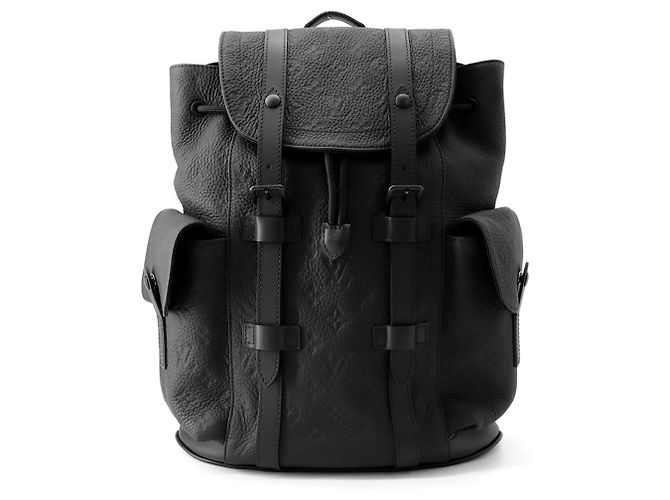 Louis Vuitton Monogram Taurillon Christopher PM Backpack Black