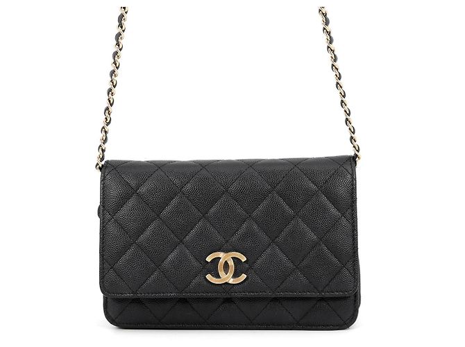Chanel Schwarzes Chain Wallet