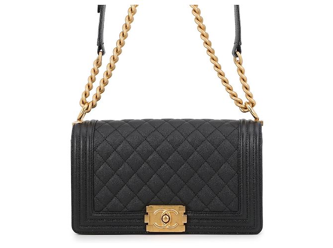 Bolsa de Ombro com Corrente Chanel Preto