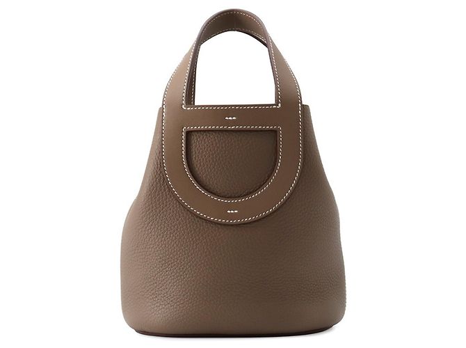 Hermès Bolso Tote Hermes In the Loop 18 Gris pardo