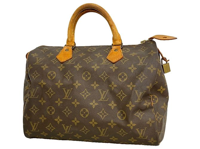 Borsa Louis Vuitton Monogram Speedy 30 Marrone