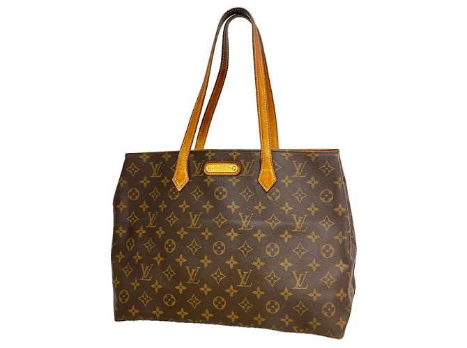 Saco Tote Louis Vuitton Monogram Wilshire MM Marrom