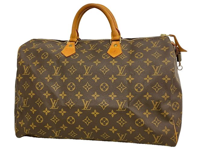Borsa Louis Vuitton Monogram Speedy 40 M41106 Marrone
