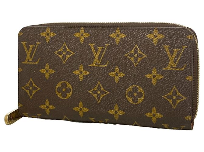 Louis Vuitton Monogram Zippy Wallet Brown