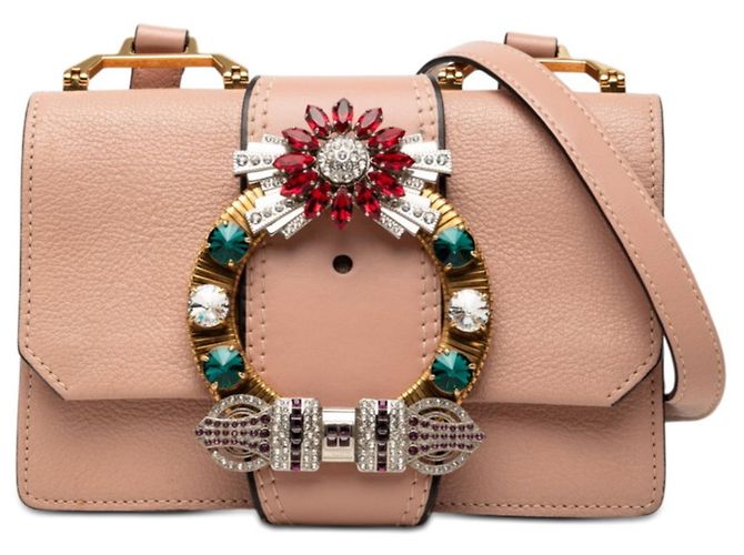 Borsa a tracolla Miu Miu Madras Rosa