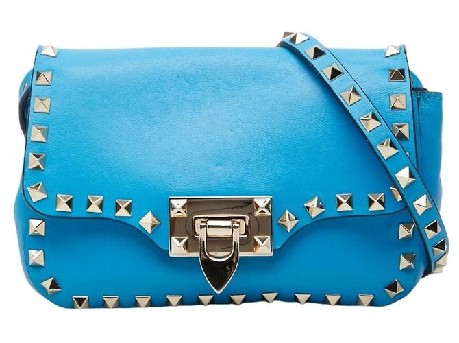 Borsa a tracolla Valentino Rockstud Blu