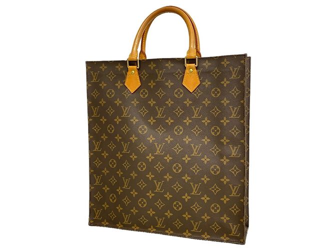 Sac Cabas Louis Vuitton Monogram Sac Plat Marron